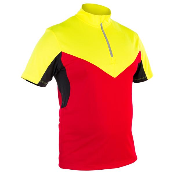 GRÜNHOLZ® Pro³® Funktionsshirt 2C - kurzarm - KWF-Profi Gelb/Rot