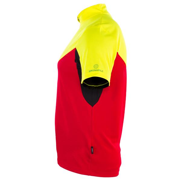 GRÜNHOLZ® Pro³® Funktionsshirt 2C - kurzarm - KWF-Profi Gelb/Rot
