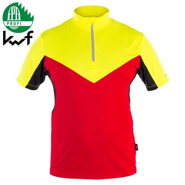 GRÜNHOLZ® Pro³® Funktionsshirt 2C - kurzarm - KWF-Profi Gelb/Rot